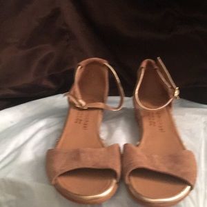 Eric Michael brown suede sandals